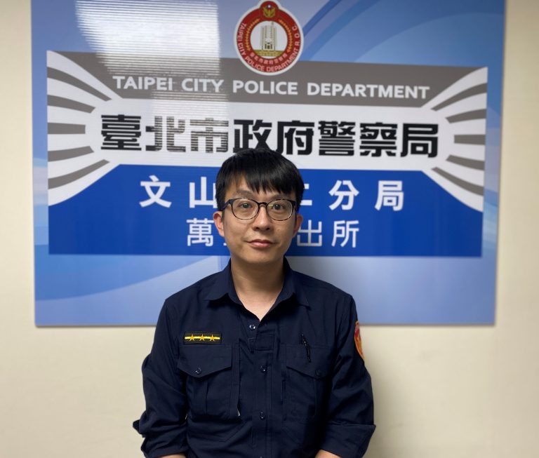 圖片說明：萬盛所員警鍾政倫火速破超商竊盜案。(記者趙靜姸翻攝)