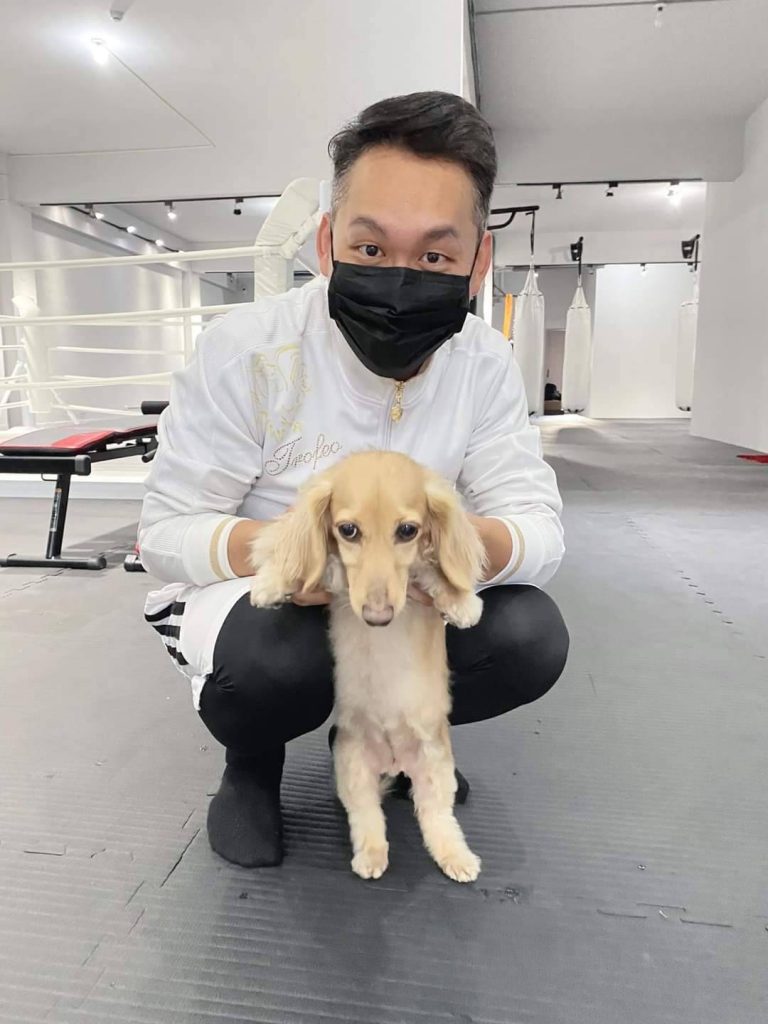 圖片說明：中壢區議員候選人林昭印驚傳已打三劑也中招，目前在家居隔。(記者宋紹誠翻攝)
