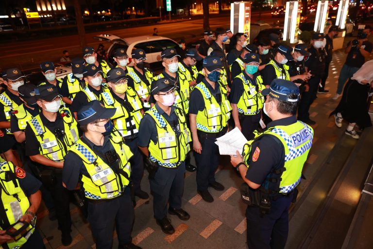 圖片說明：為加強維護臺中市治安，臺中市政府警察局啟動「肅槍專案行動」專案。 (記者謝榮浤翻攝)