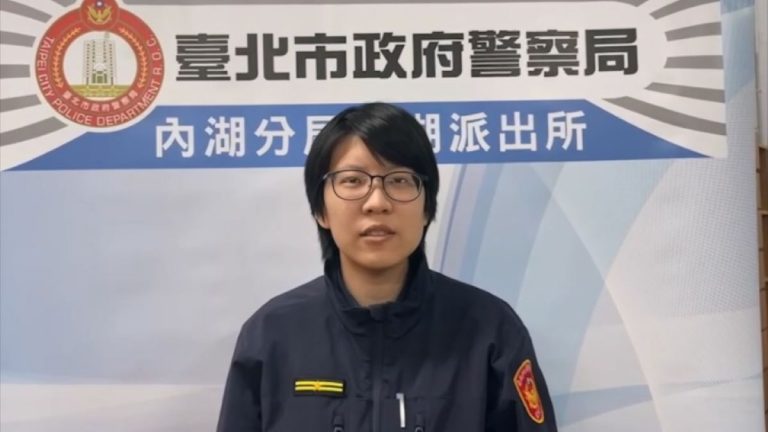 大湖派出所所長陳于涵說明