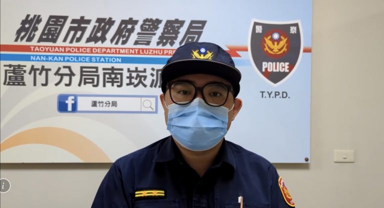 南崁所長李嘉銘說明案情畫面。(記者宋紹誠翻攝)