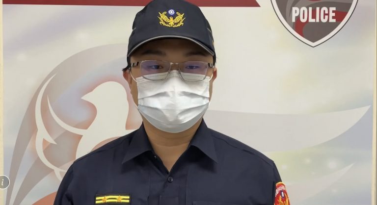 青溪所長馮清豪說明案情畫面。（記者宋紹誠翻攝）