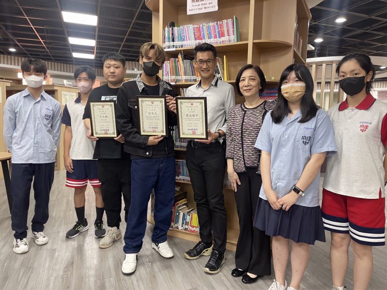 陳零九關懷弱勢家庭中的青年學子，打造「健康安全」的學習環境。 (圖/紅心字會提供)