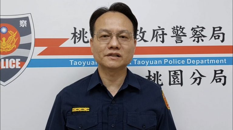 桃園分局交通組長林健祥說明。（記者戴昱弘翻攝）