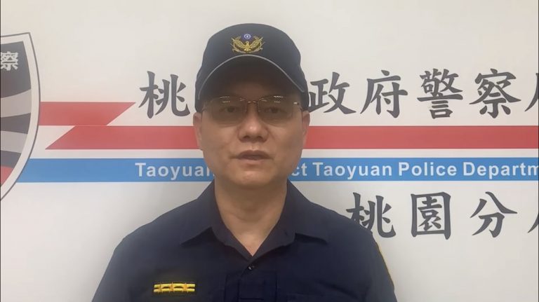 桃園分局交通組長林健祥說明。（記者戴昱弘翻攝）