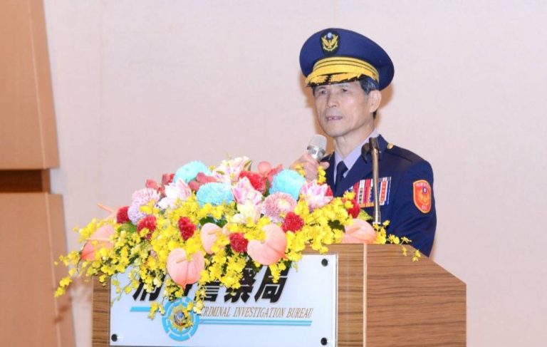 刑事局警察節慶祝大會由局長李西河親自主持。（記者林金聖翻攝）