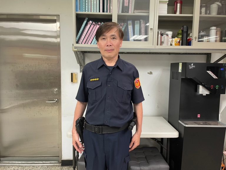 康樂派出所巡佐曾建豐。(記者宋紹誠翻攝)