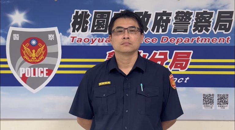 龜山分局副分局長沈廷利說明。（記者徐煜勝翻攝）