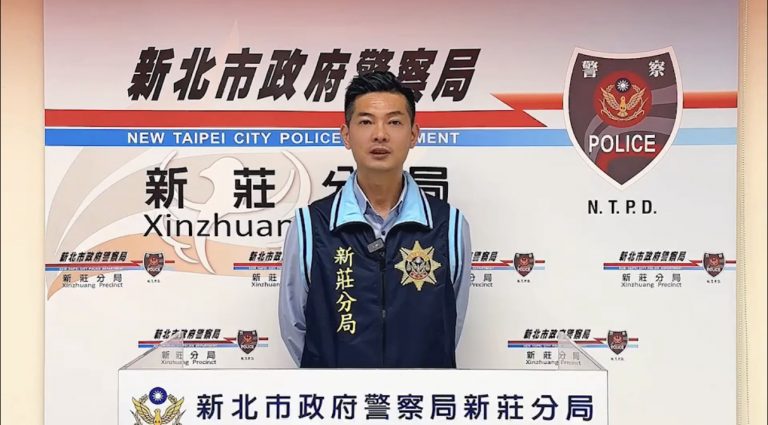 新莊分局偵查隊長徐子胤說明。(記者徐煜勝翻攝)