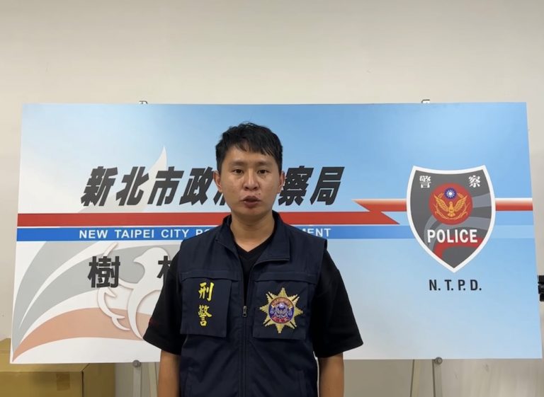 樹林警分局偵查隊副隊長田啟廷說明。（記者徐煜勝翻攝）