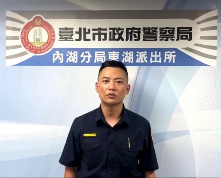 東湖派出所所長呂俊逸說明。(記者薛秀蓮翻攝）