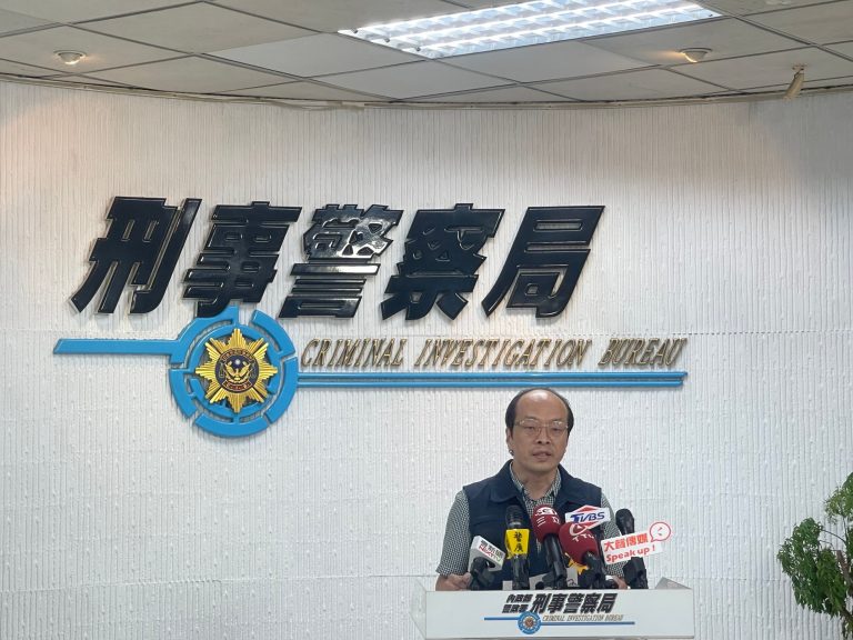 刑事局偵查第一大隊第一隊隊長鄭世興說明。（記者徐煜勝翻攝）
