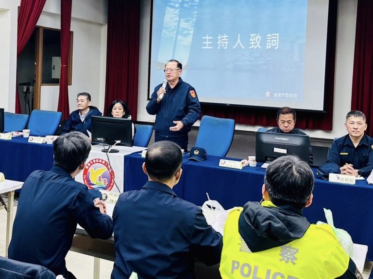 局長張樹德主持勤教。（記者薛秀蓮翻攝)