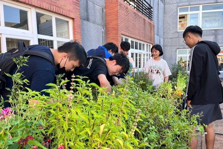 中華大學打造綠屋頂低碳空中花園。（圖/記者黃溎芬翻攝）