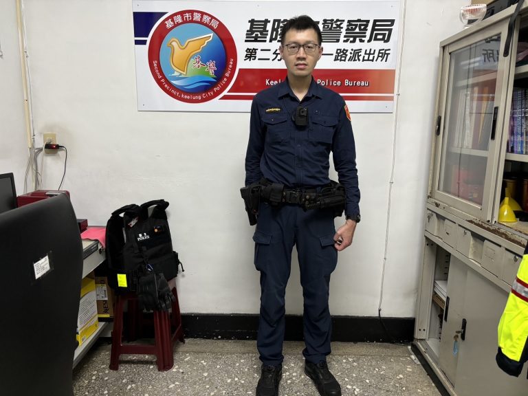 和一路派出所警員林星辰。（記者薛秀蓮翻攝)