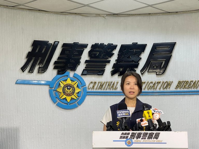 刑事局九大二隊隊長張伊君說明案情。（記者徐煜勝翻攝）