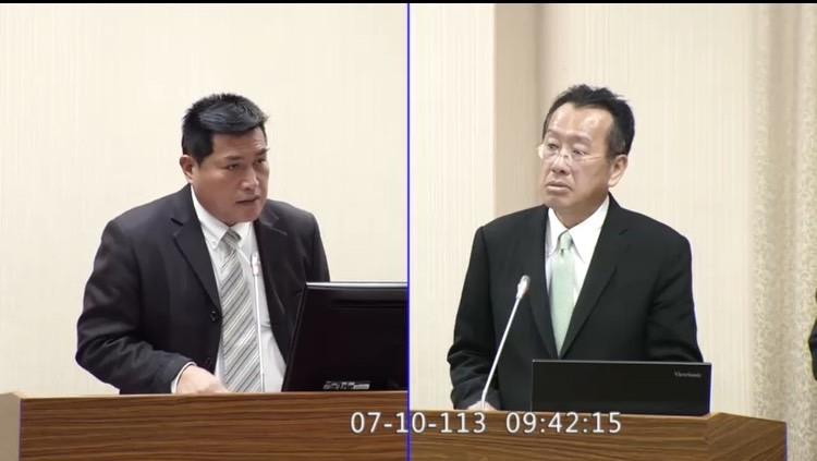 國民黨平地原住民立委黃仁和台東縣長饒慶鈴等人代表一同受訪，傳達鄉親誓死護產的立場。(國會頻道)