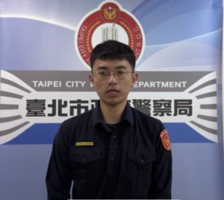 復興派出所所長陳俊諺。（記者 張艷君翻攝）