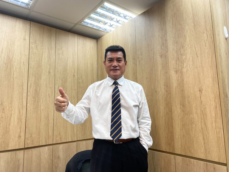 黃仁對於台股今日價量表現具佳表示肯定。(記者包克明 攝)