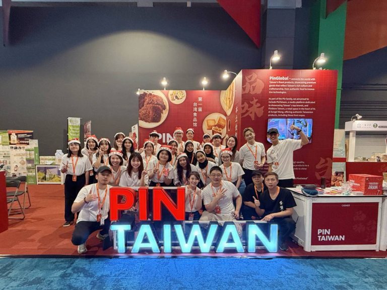 PIN TAIWAN 團隊攜手亮相,展現台灣食品的多樣性,成為展會上一大亮點。(圖/PIN TAIWAN提供)