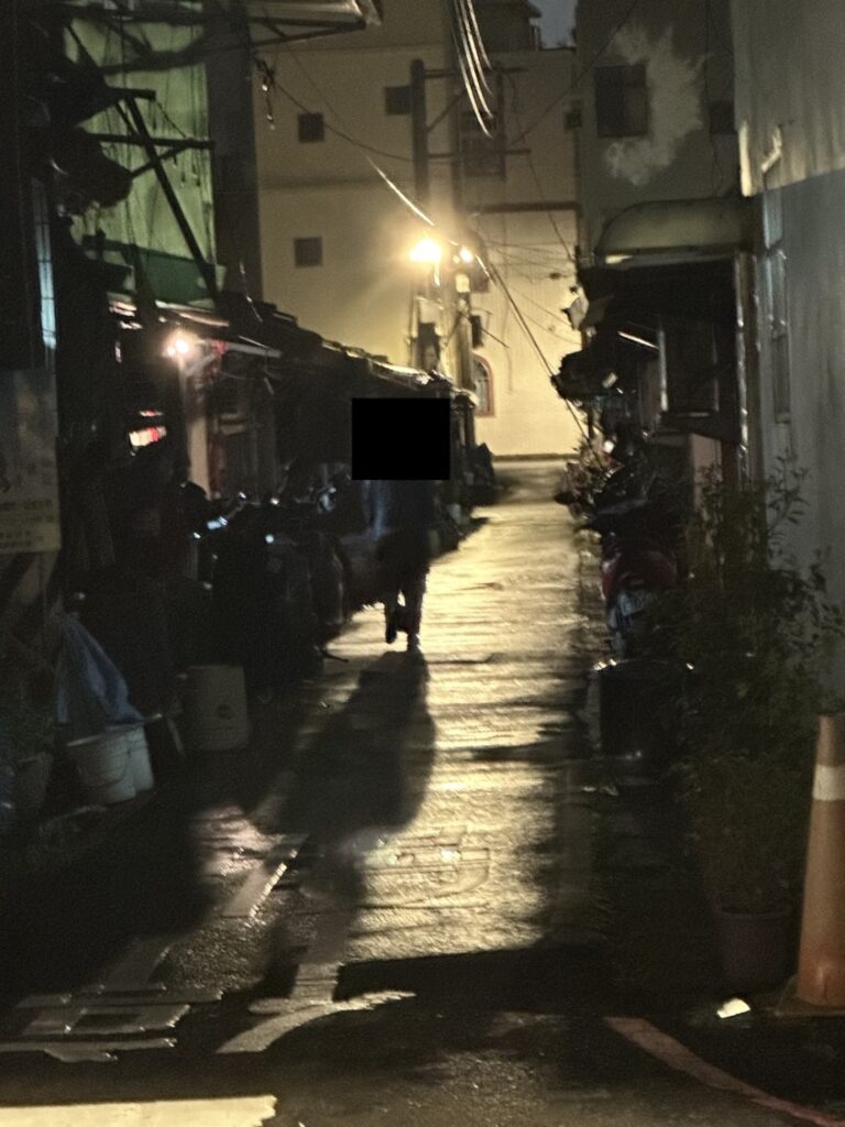 圖為該處路燈,十分昏暗。(圖/民眾提供)