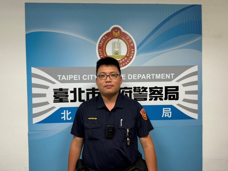 北投分局永明派出所警員廖彥貿。（記者薛秀蓮翻攝)