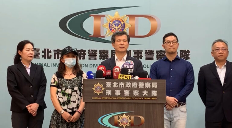 臺北市政府警察局李西河局長致詞。（記者薛秀蓮翻攝)