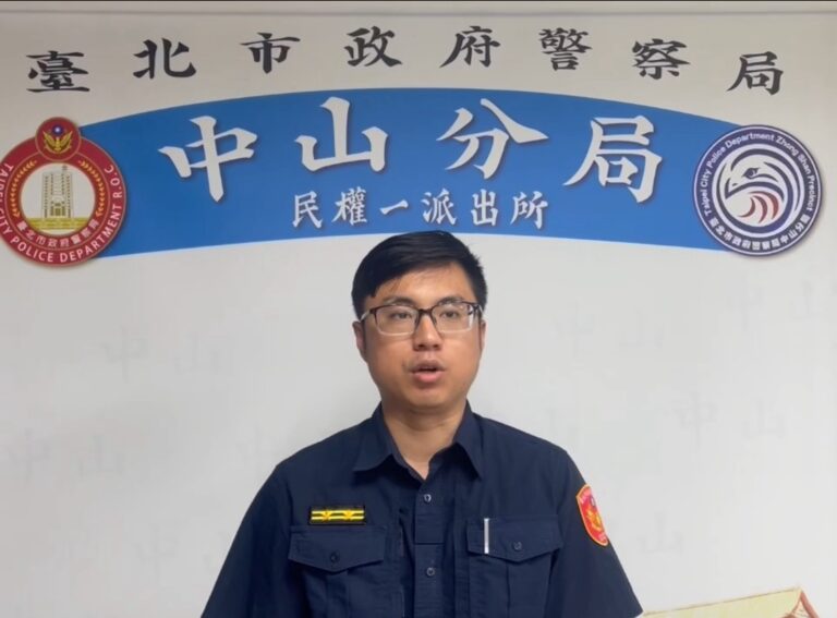 民權一派出所所長張孝安。（記者薛秀蓮翻攝)