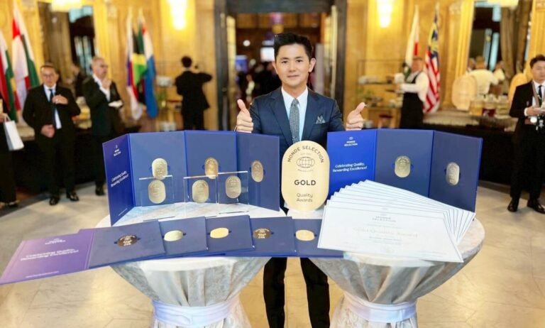 台灣生技保健品牌「婕樂纖」再創國際榮耀！於2025年「世界品質標章 Monde Selection」評鑑中，一舉拿下19面大獎，成為今年獲獎數最多的台灣品牌婕樂纖。(圖/婕樂纖提供)