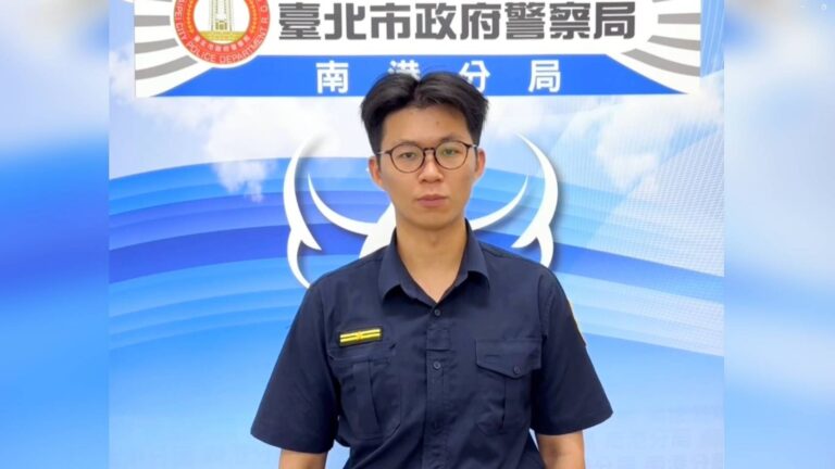 舊莊派出所所長陳永晉。（記者薛秀蓮翻攝)