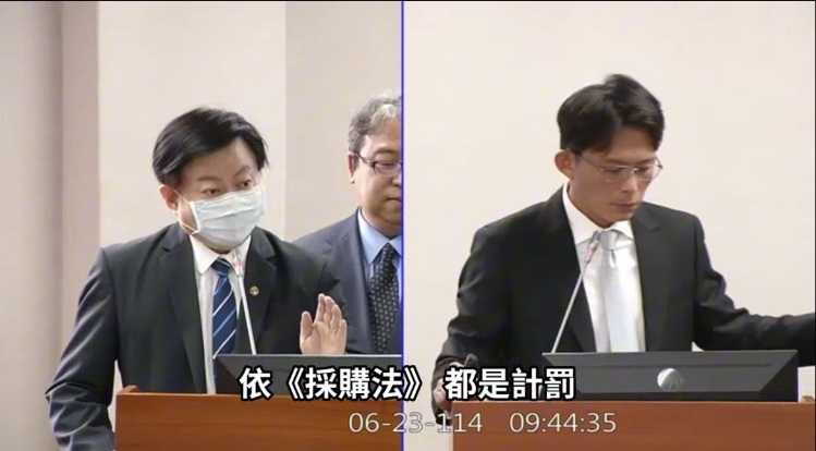 民眾黨團總召黃國昌質詢矯正署長周輝煌時痛批「八德外役監愛怎麼搞就怎麼搞！」，直言廠商「太皮」。(圖／國會頻道)