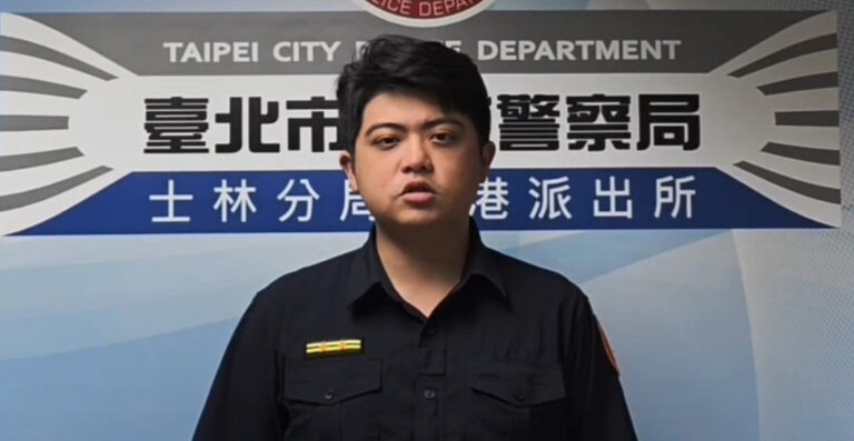 臺北市士林分局後港派出所長江中月。(圖/記者薛秀蓮 翻攝)