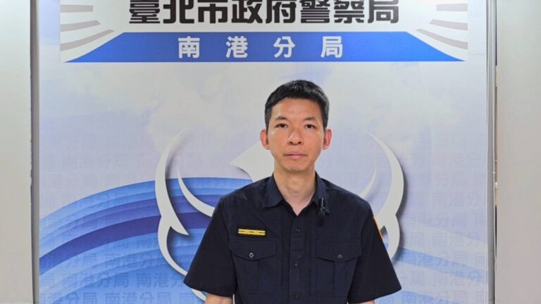 同德派出所所長劉昱廷。(圖/記者薛秀蓮 翻攝)