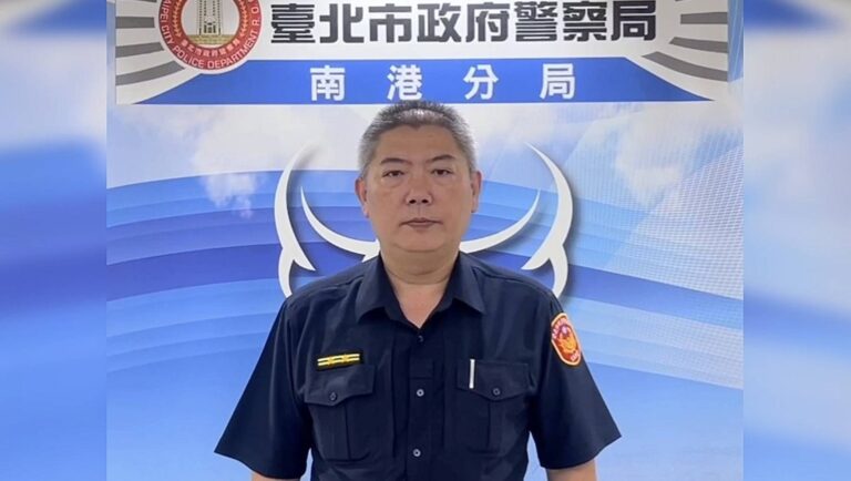 南港所所長馬秋揚說明畫面。(圖/記者薛秀蓮 翻攝)