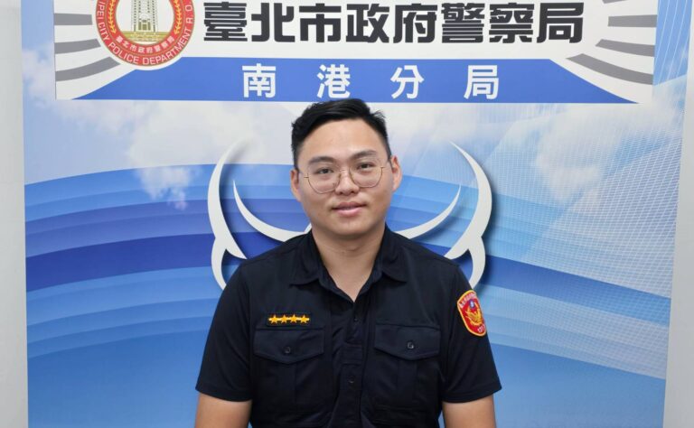 舊莊派出所處理員警：巡佐黃建樺。(圖/記者薛秀蓮 翻攝)