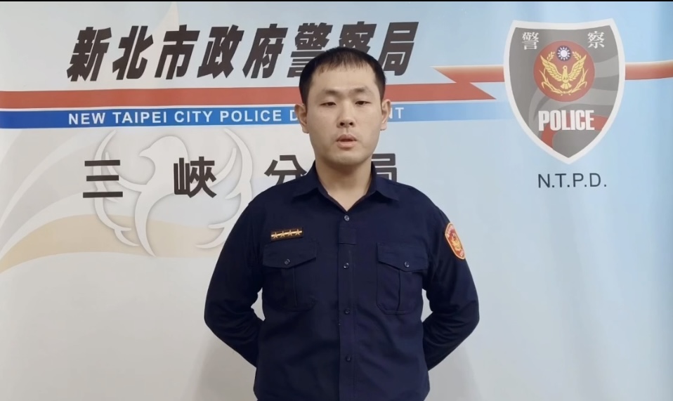 三峽派出所副所長江政哲案情說明(圖/記者戴昱弘翻攝)