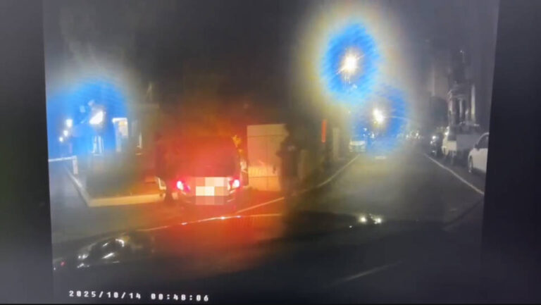 自小客車內共乘坐5人，除了拒捕的駕駛許男外，還載有26歲的石男（車主）、27歲莊男、25歲黃男，以及16歲陶姓少女。〈圖/記者蔡宗武翻攝〉