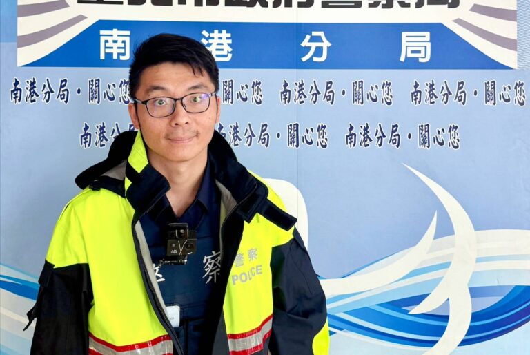 玉成派出所警員郭懷升。(圖/記者薛秀蓮 翻攝)